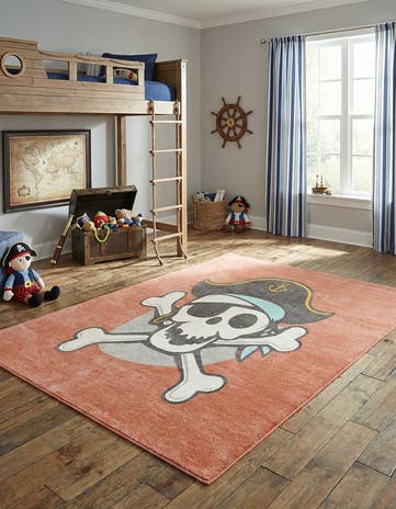7' 10 x 10' Pirate Whimsy Kids Rug