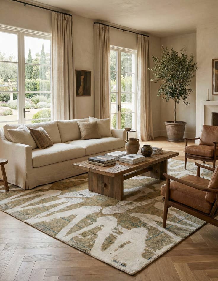 Detail image of 9' x 10' 9  Hand Knotted Ultra Vintage Persian Wool Rug