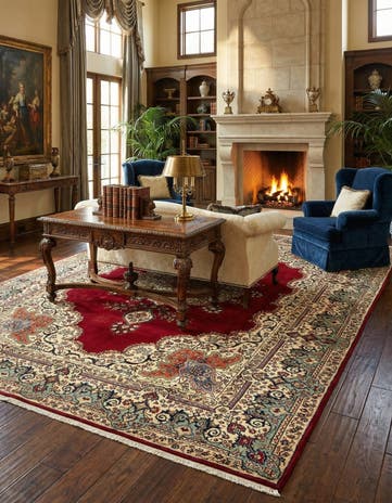 8' 1 x 11' 1 Tabriz Wool Rug