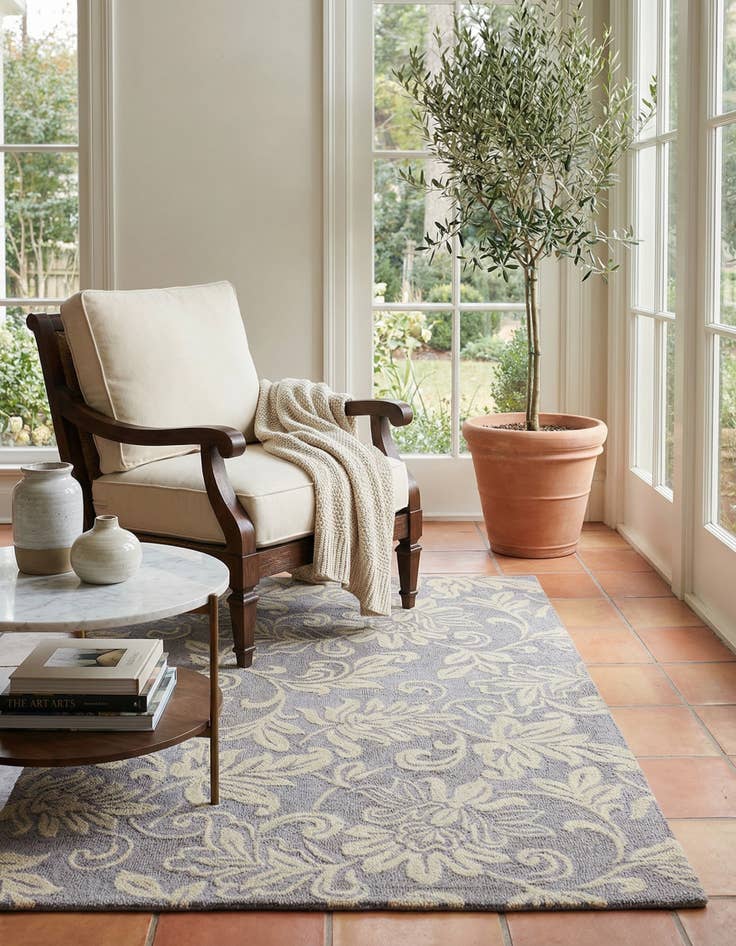 Detail image of 5' x 8' 1 Agra Wool Rug