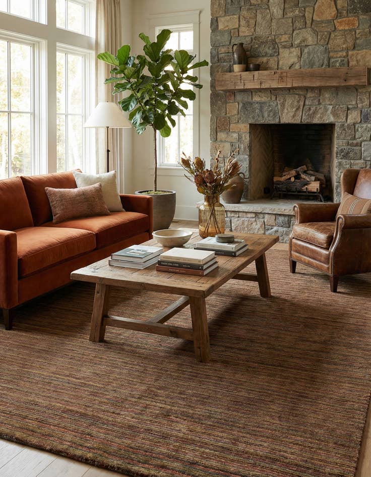 Detail image of 4' 11 x 8' Juma Wool Rug