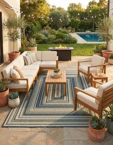 10' x 13' Easy-Clean Baja Indoor / Outdoor Rug