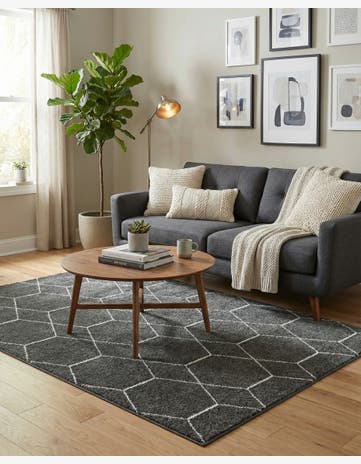 4' x 6' Trellis Frieze Rug