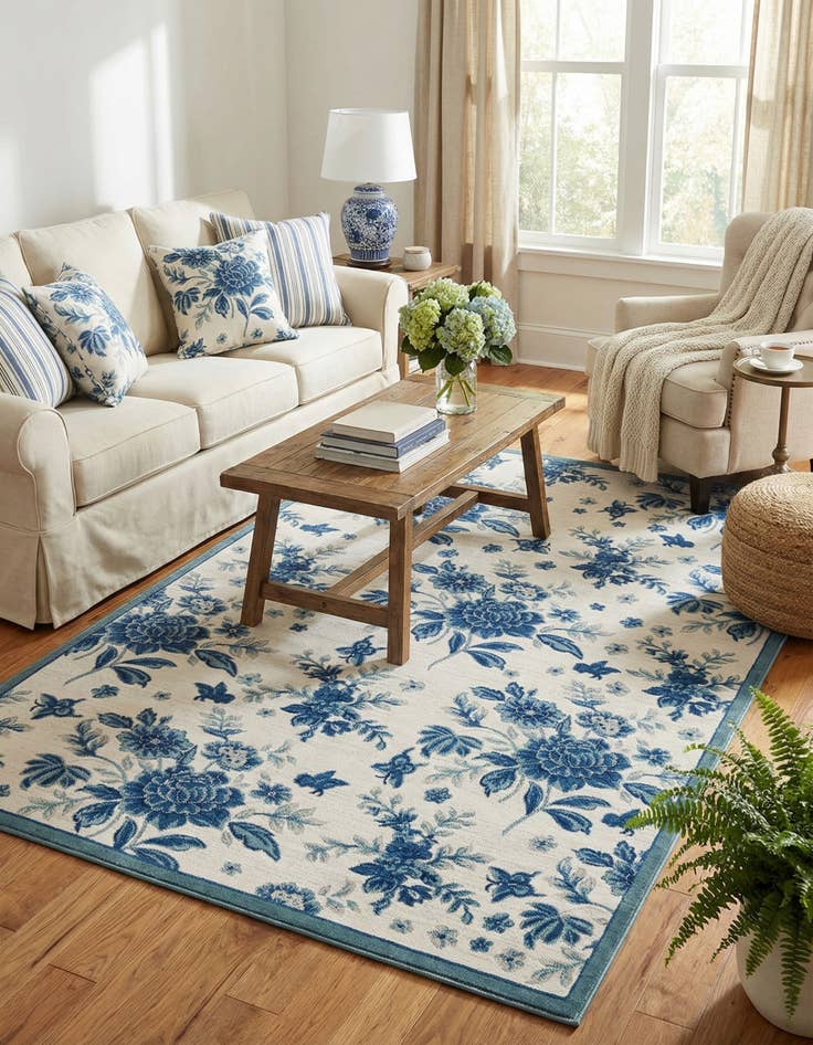 Detail image of  6' x 9' Blossom Rug