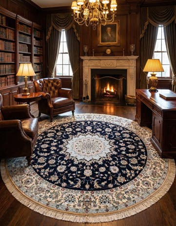6' 8 x 6' 8 Nain Round Rug