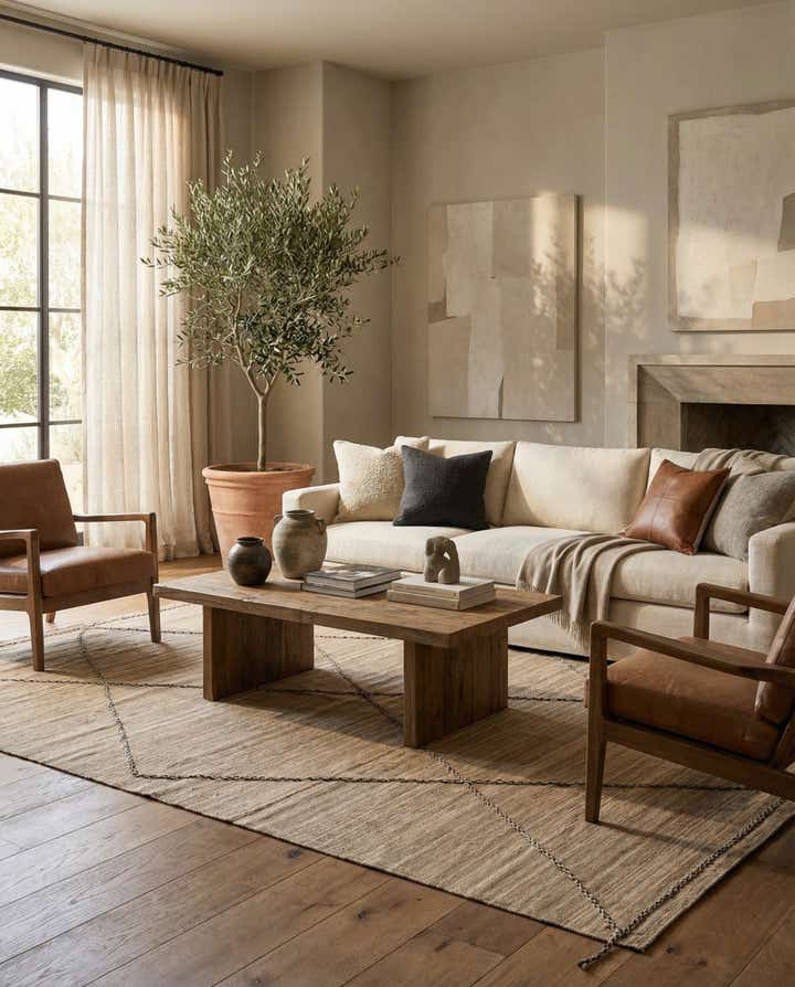 6' 9 x 9' 1 Hand Woven Kilim Modern Wool Rug