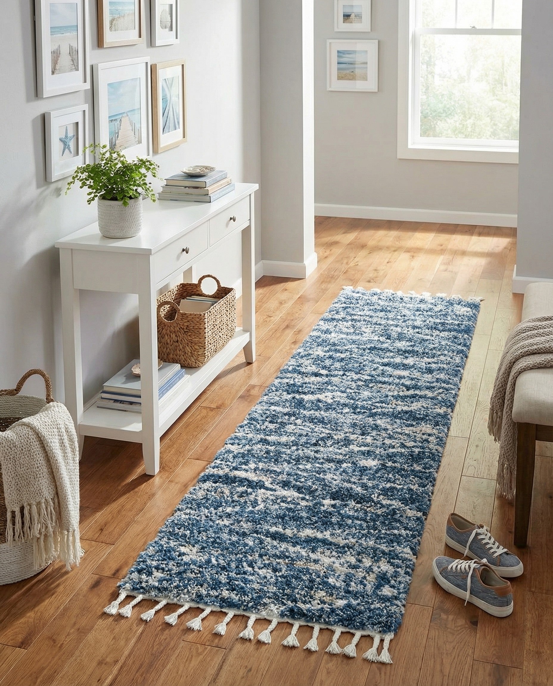  2' x 8' Serenity Shag Runner Rug