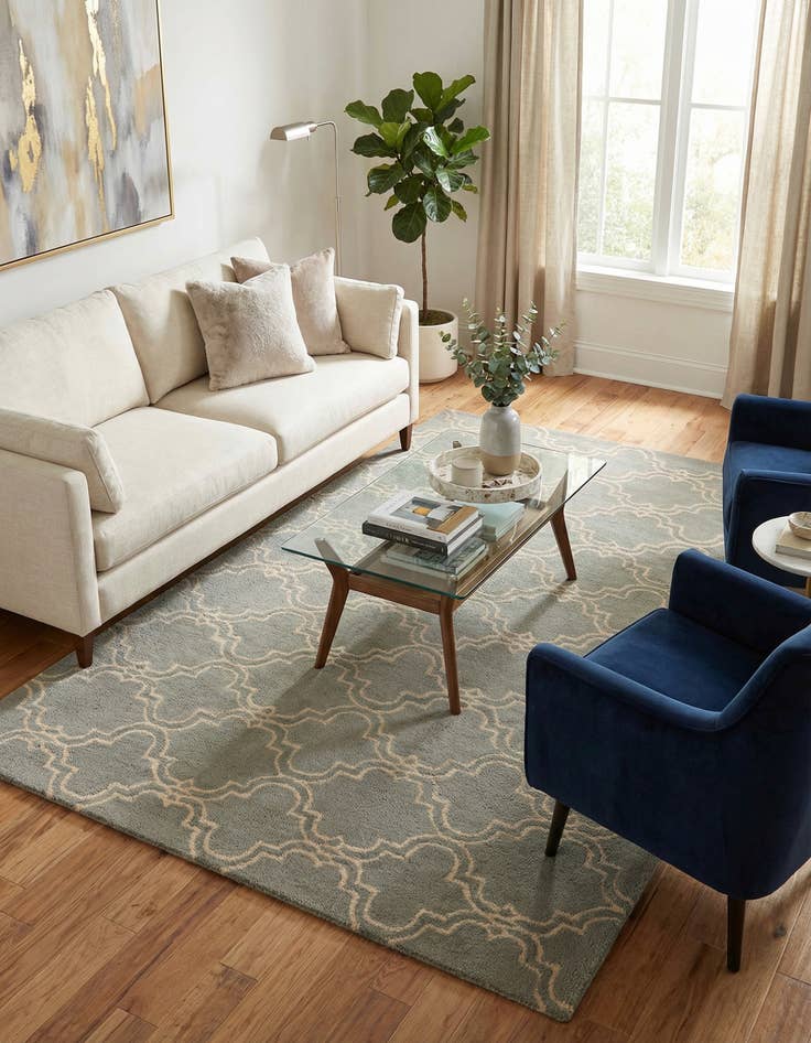 Detail image of  5' x 8' Luna Wool Rug