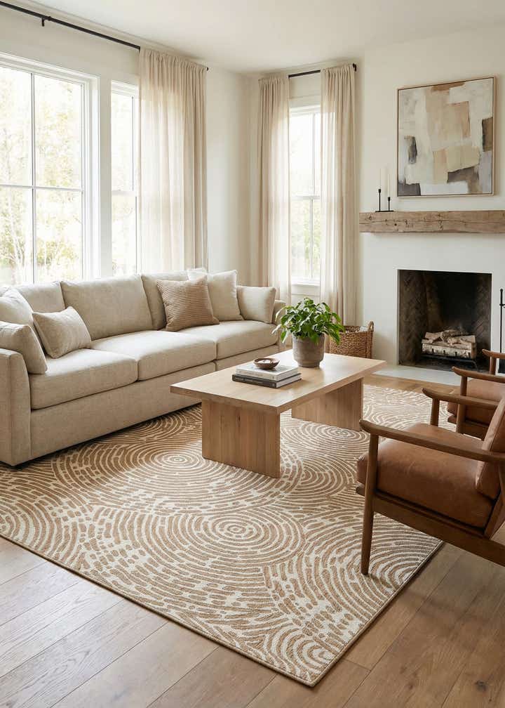 10' x 14' Easy-Clean Modern Indoor / Outdoor Rug