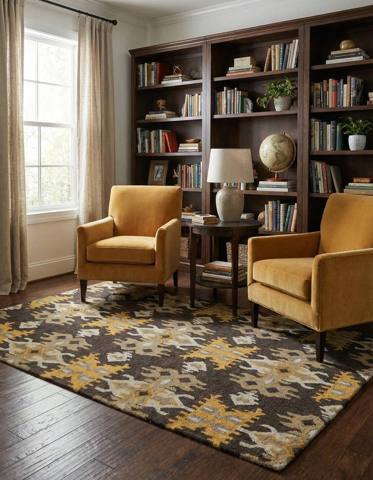 Detail image of 5' x 8' Luna Wool Rug