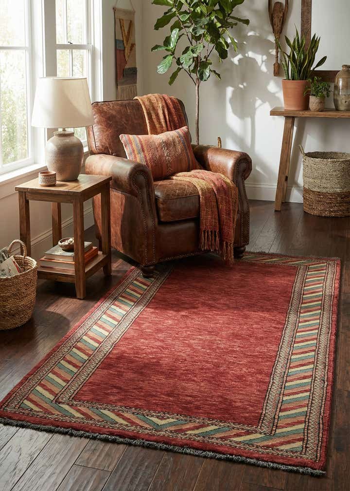 3' 2 x 5' Hand Knotted Kashkuli Gabbeh Oriental Wool Rug