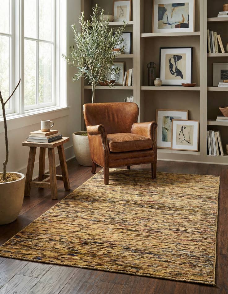 Detail image of 2' 11 x 4' 10  Hand Knotted Modern Ziegler Oriental Rug