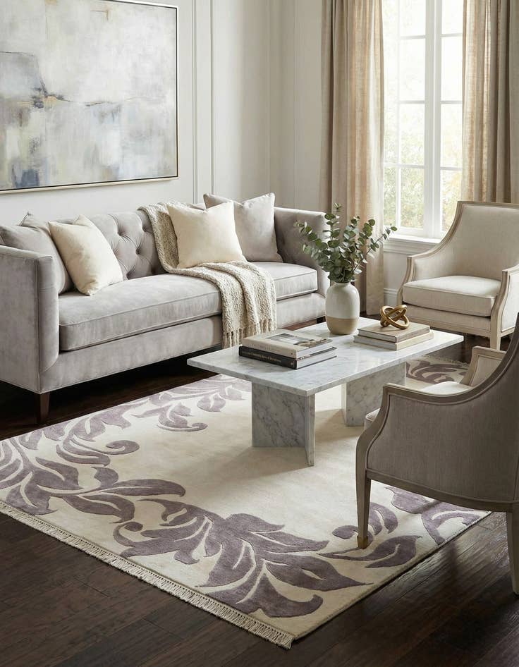 Detail image of 5' 6 x 8' 1  Hand Knotted Darya Wool Rug