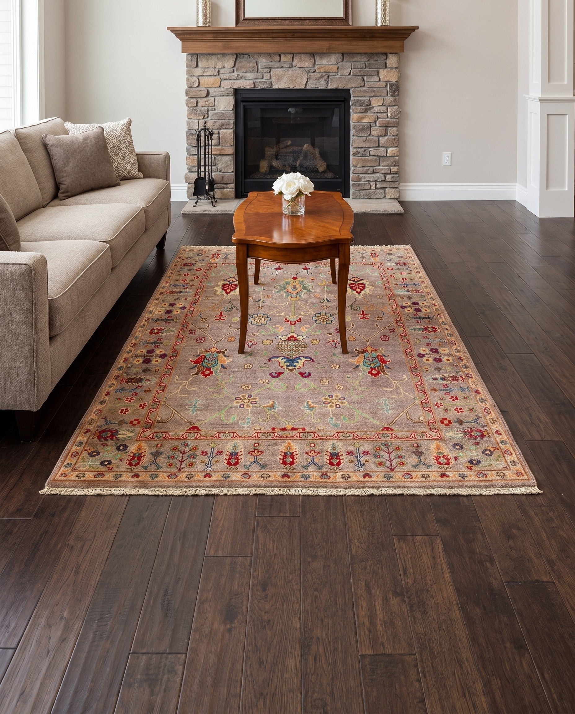 5' x 6' 5 Hand Knotted Kazak Rug