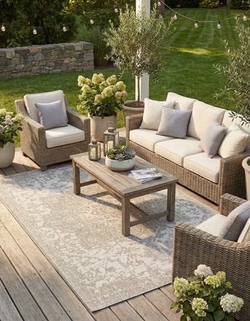 6' x 9' Easy-Clean Jill Zarin Dubai Indoor / Outdoor Rug