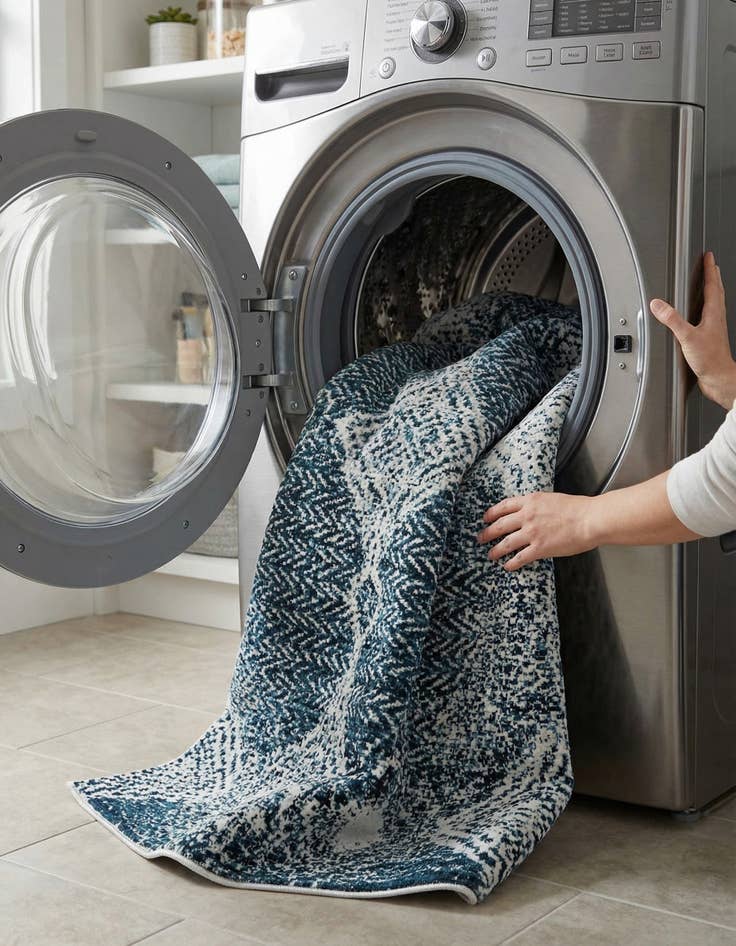 Detail image of  7' 10 x 10' Kamala Washable Rug