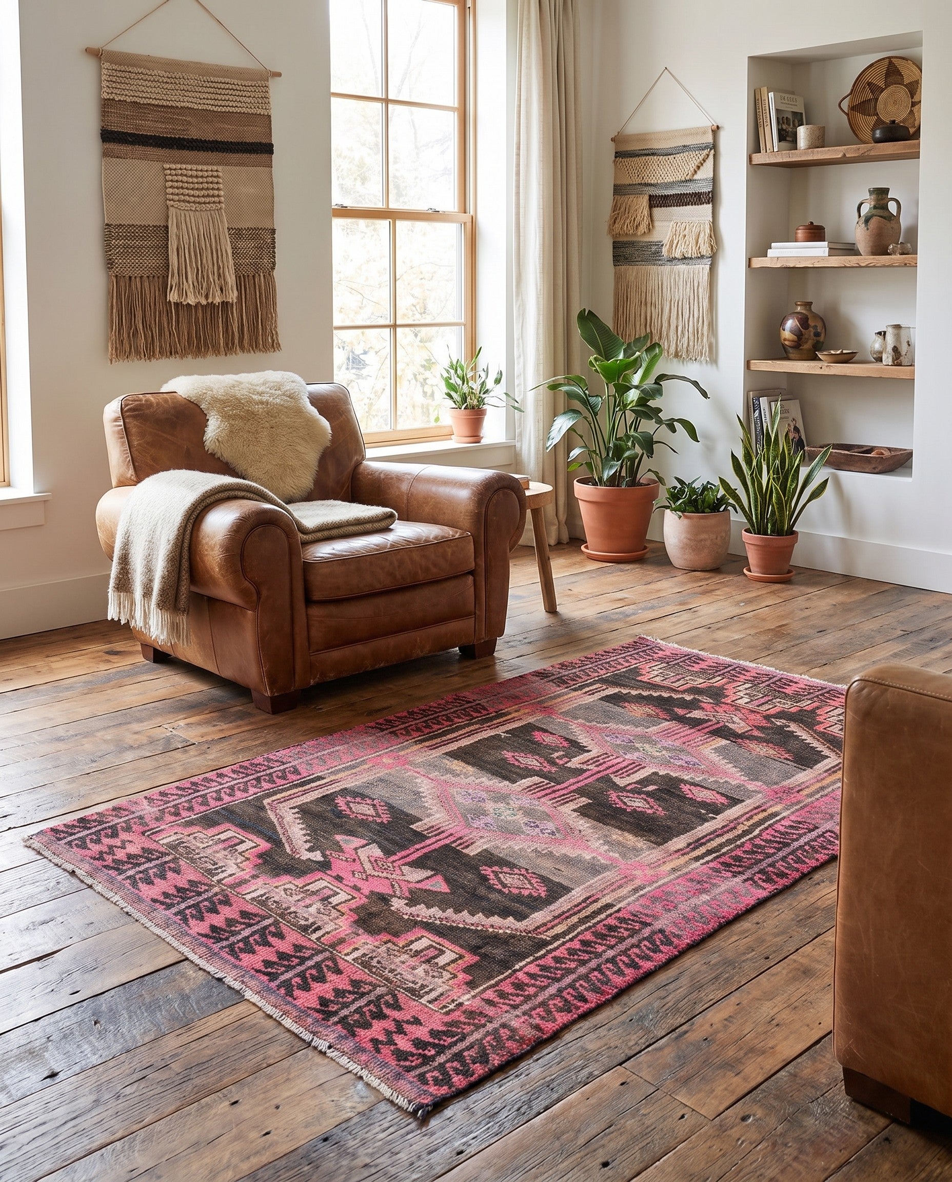 3' 4 x 6' Hand Knotted Ultra Vintage Persian Wool Rug