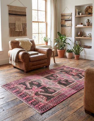 3' 4 x 6' Hand Knotted Ultra Vintage Persian Wool Rug