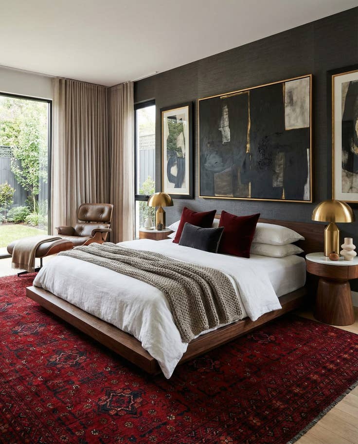 Detail image of 6' 8 x 9' 3 Hand Knotted Khal Mohammadi Wool Rug