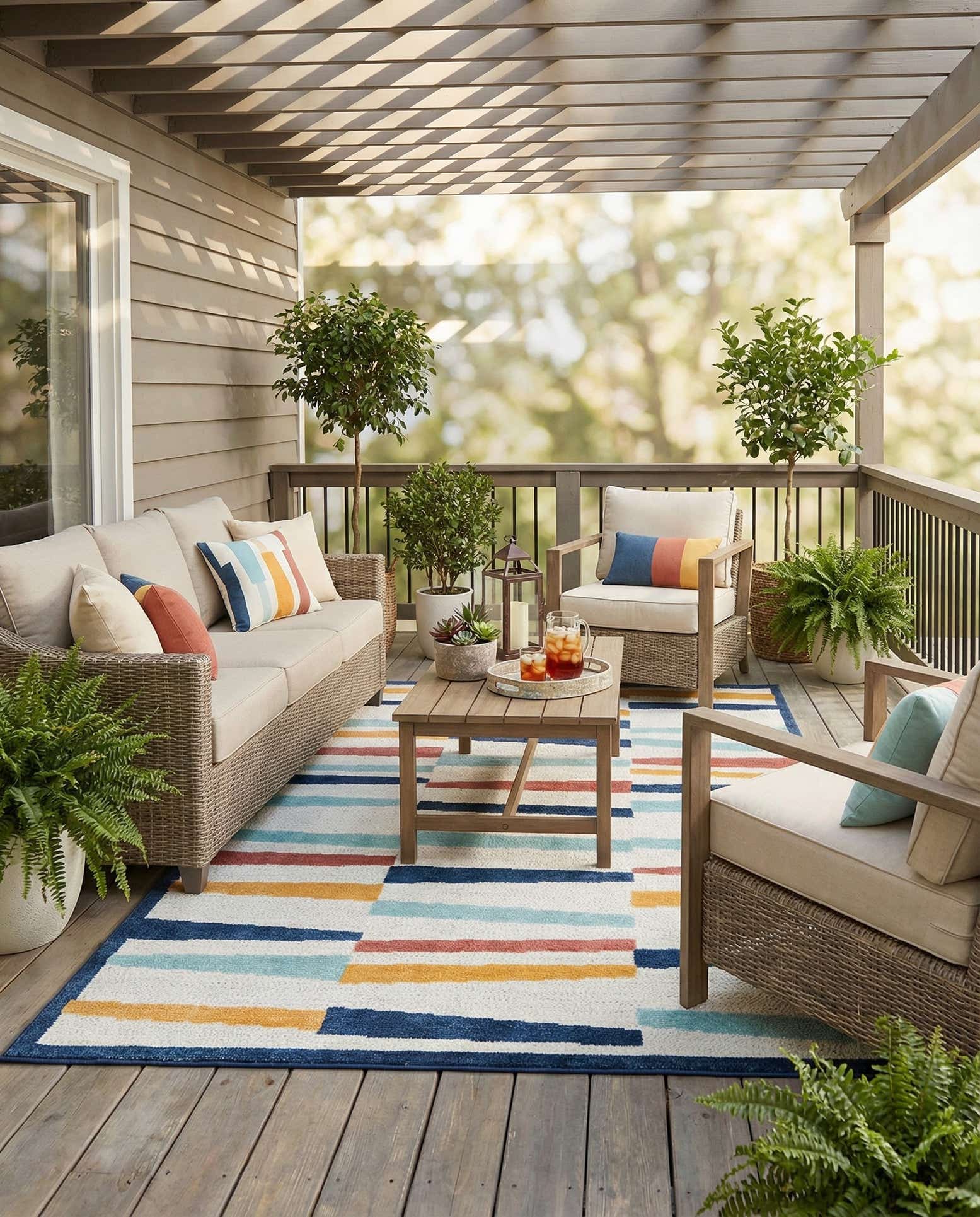 7' x 10' Easy-Clean Belize Indoor / Outdoor Rug