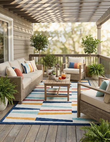 7' x 10' Easy-Clean Belize Indoor / Outdoor Rug