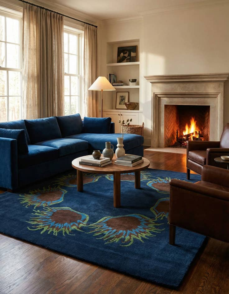 Detail image of 7' 5 x 7' 6 Agra Rug