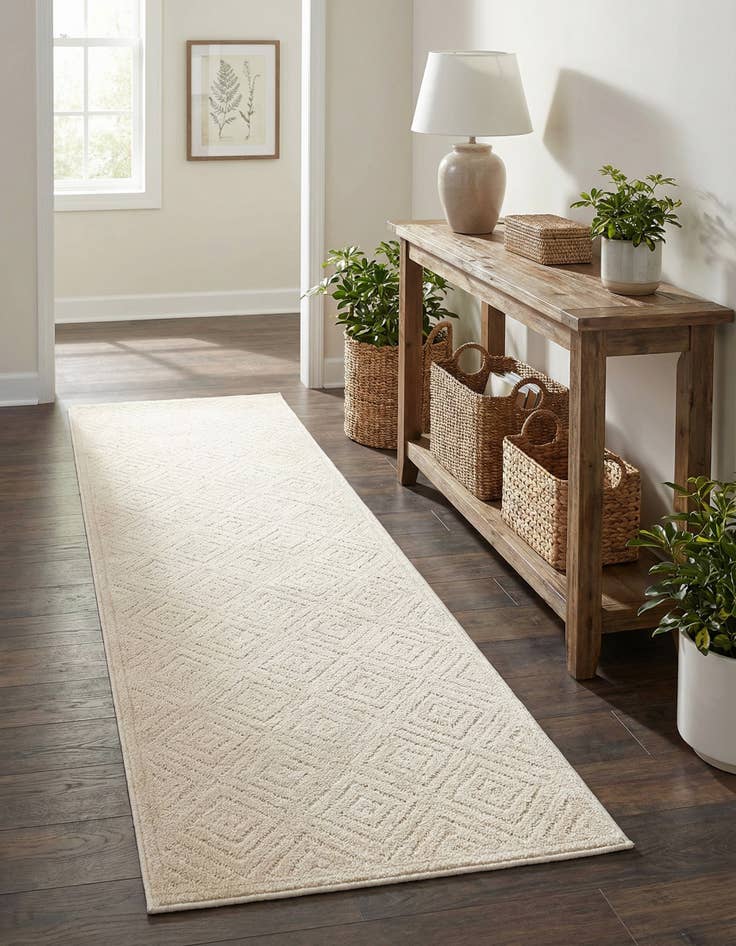 Detail image of 2' x 8'  Washable Sabrina Soto Indoor / Outdoor Runner Rug