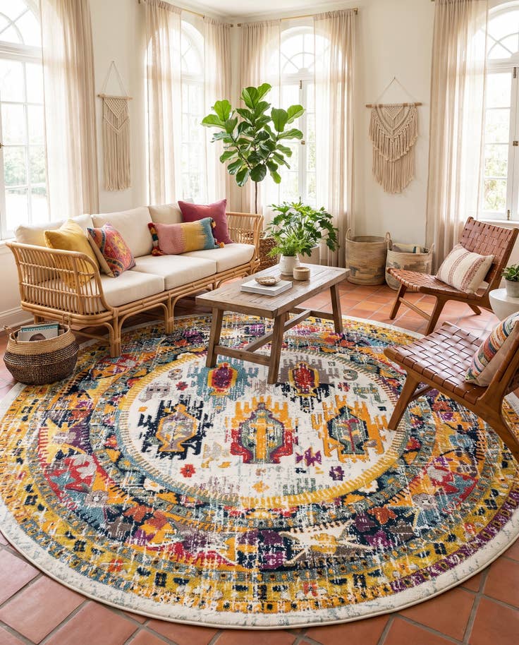Vue détaillée : 305cm x 305cm Carrington Tapis Rond