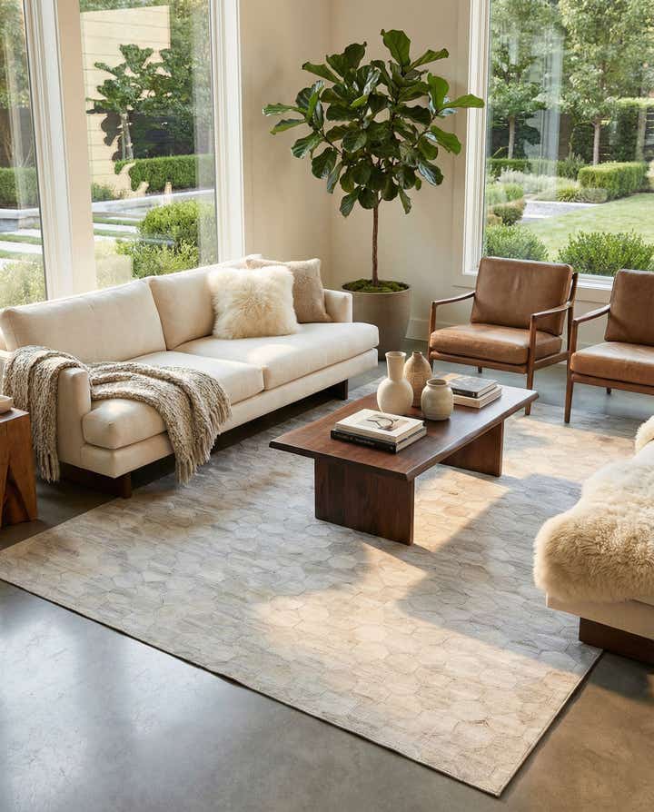 5' 1 x 8' Cowhide Rug