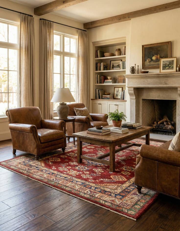 Detail image of 5' 7 x 8' 4  Hand Knotted Kazak Oriental Rug