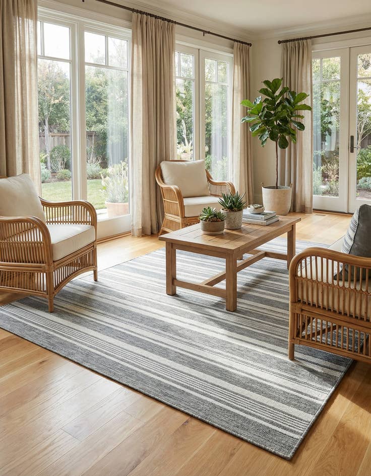 Detail image of  7' 10 x 10'  Washable Vista Breeze Indoor / Outdoor Rug