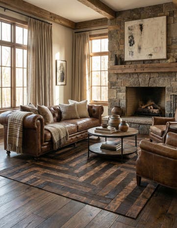 5' x 7' 10 Cowhide Rug