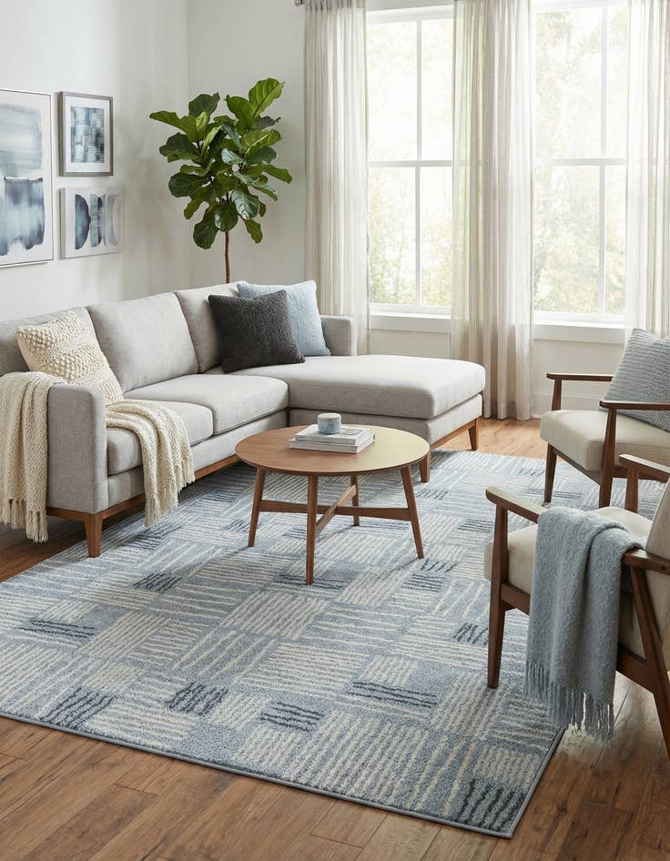 Detail image of 5' 3 x 8' Hanahan Rug