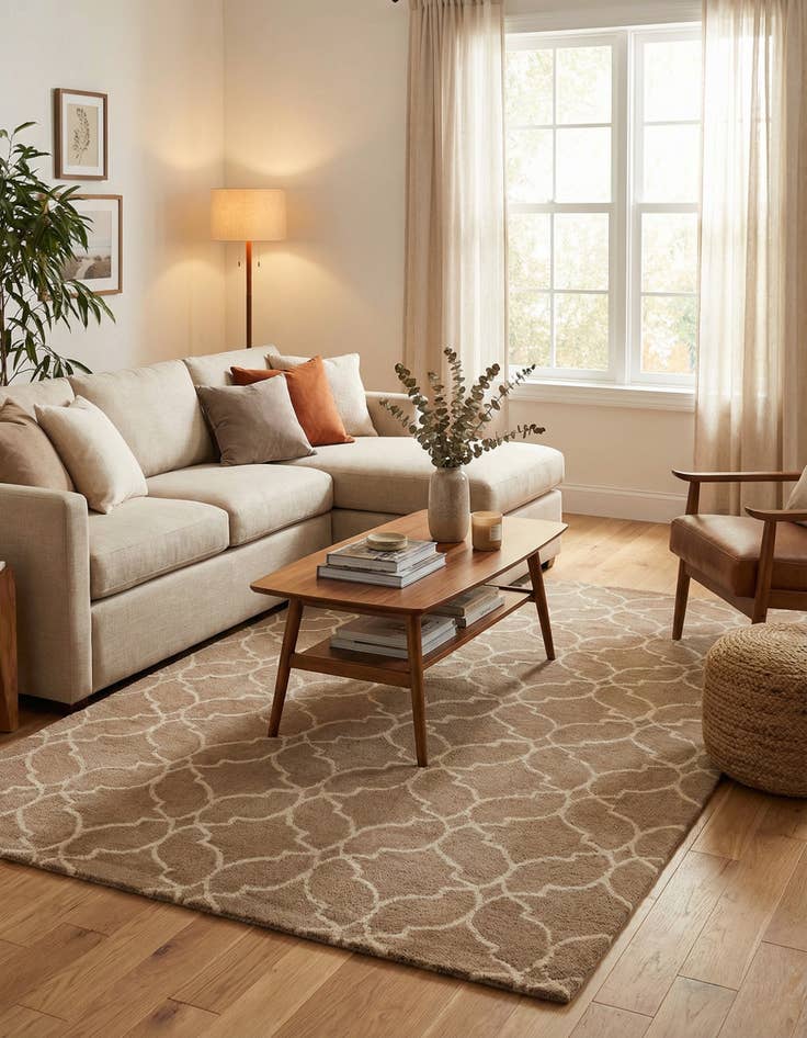 Detail image of 5' x 8' Luna Wool Rug