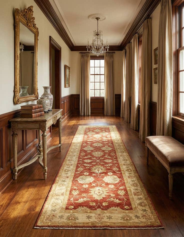 Detail image of  2' 10 x 9' 8 Peshawar Ziegler Runner Rug