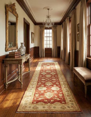 2' 10 x 9' 8 Peshawar Ziegler Runner Rug