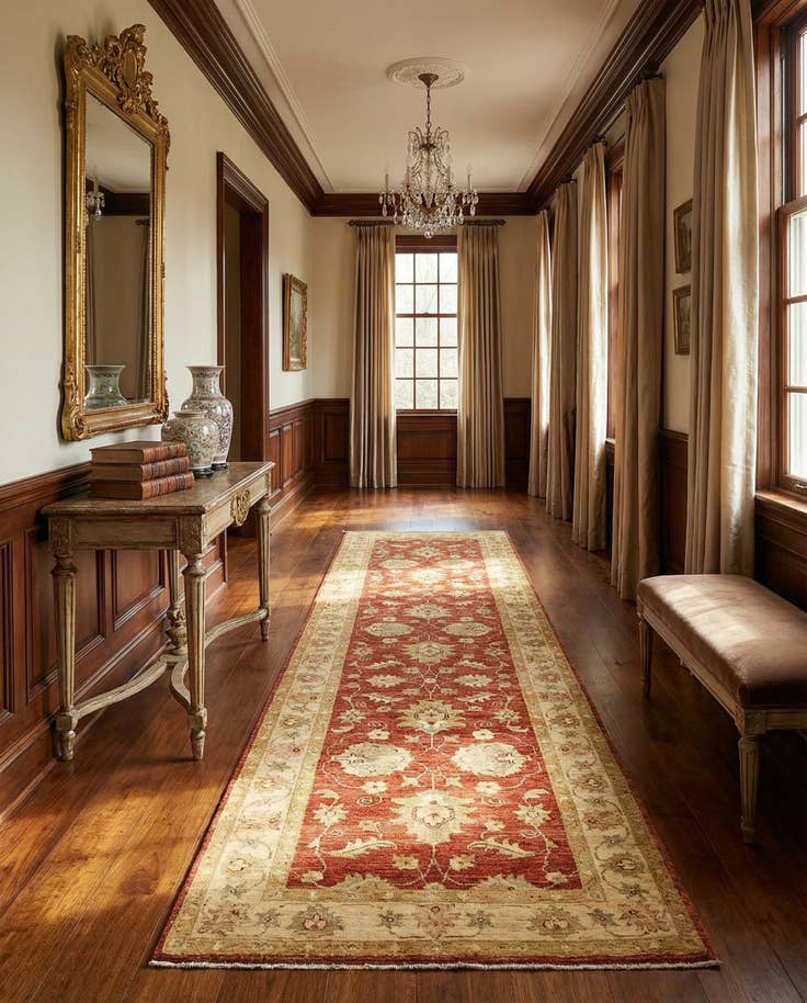 Detail image of 2' 10 x 9' 8 Peshawar Ziegler Runner Rug