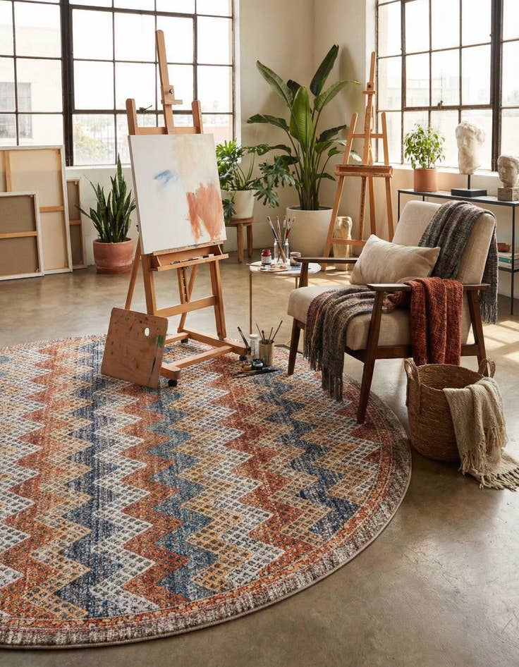 Detail image of 10' x 10' Aramis Round Rug