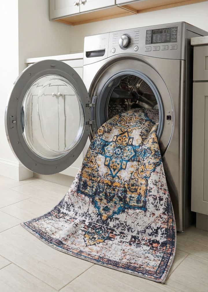 5' 3 x 8' Washable Francesca Rug