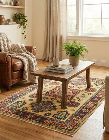 3' 1 x 4' 11 Hand Knotted Kazak Rug