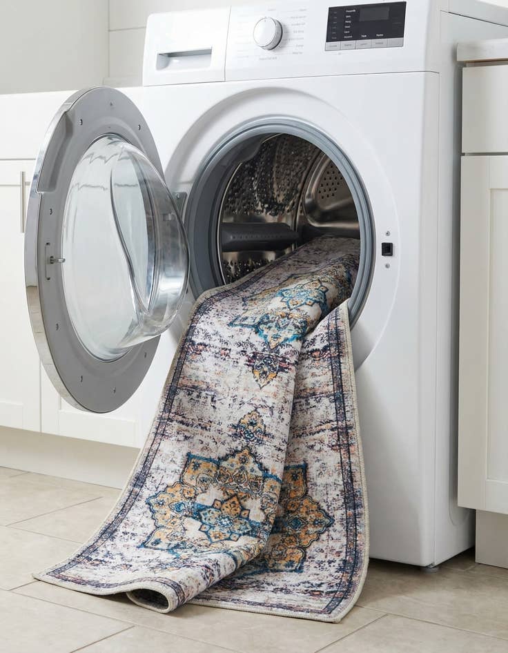 Detail image of 2' x 13'  Washable Renaissance Runner Rug