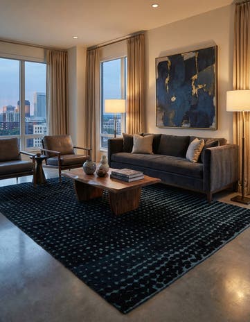6' 7 x 10' 3 Hand Knotted Darya Wool Rug