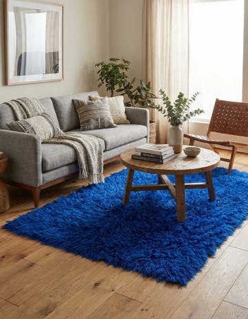 4' x 6' Hand Knotted Moroccan Wool Rug