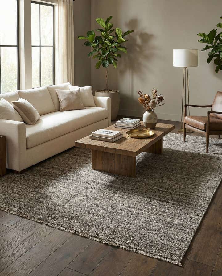6' 9 x 9' 5 Hand Woven Kilim Modern Wool Rug