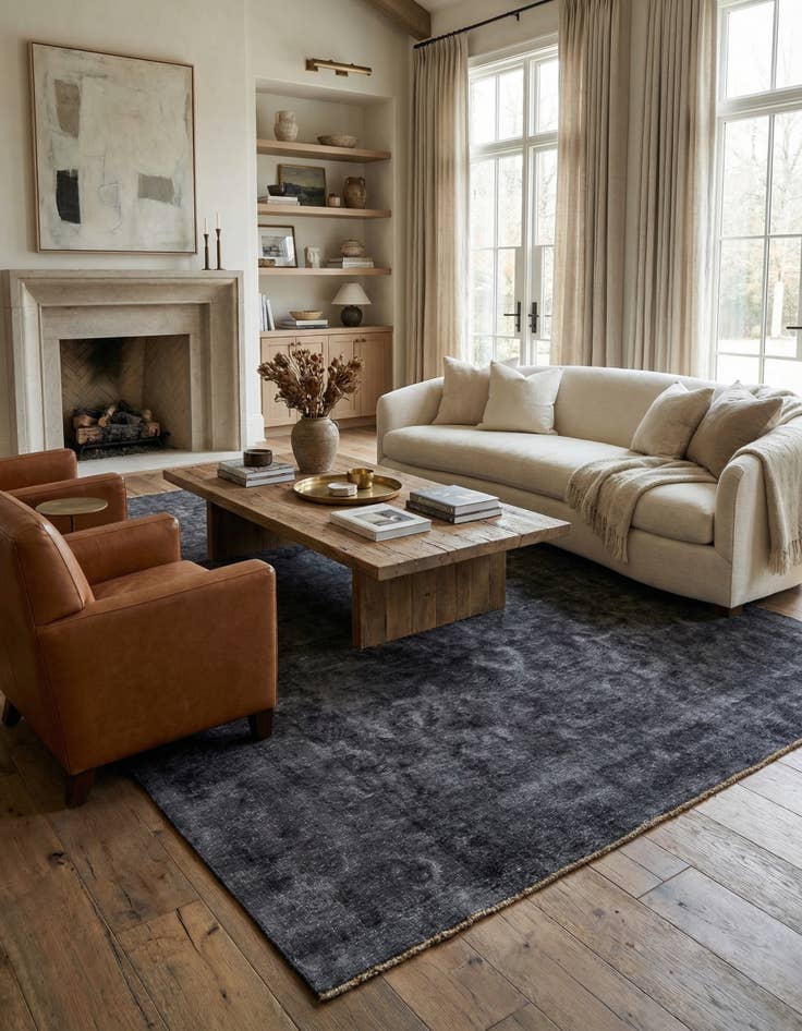 Detail image of 9' 3 x 12' 6  Hand Knotted Ultra Vintage Persian Wool Rug