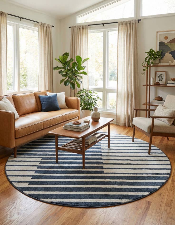 Detail image of 7' 10 x 7' 10 Oslo Round Rug