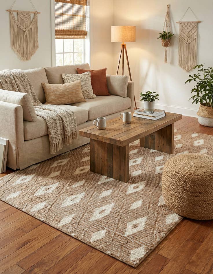 Detail image of  5' x 8' Sepia Rug