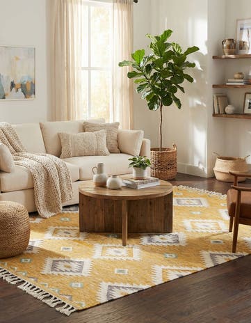 9' x 12' 2 Hand Woven Arizona Wool Rug