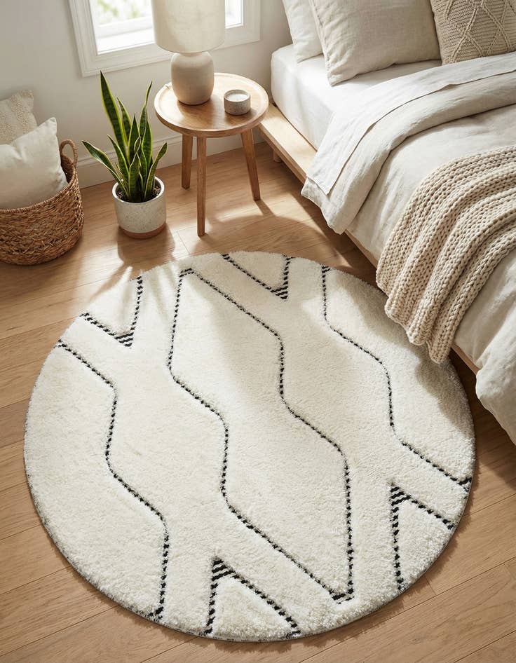 Detail image of 3' x 3' Prismatic Round Rug