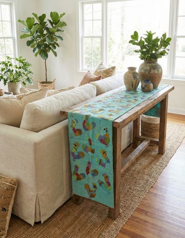 2' 4 x 9' 3 Hand Woven Kilim Suzani Wool Runner Rug
